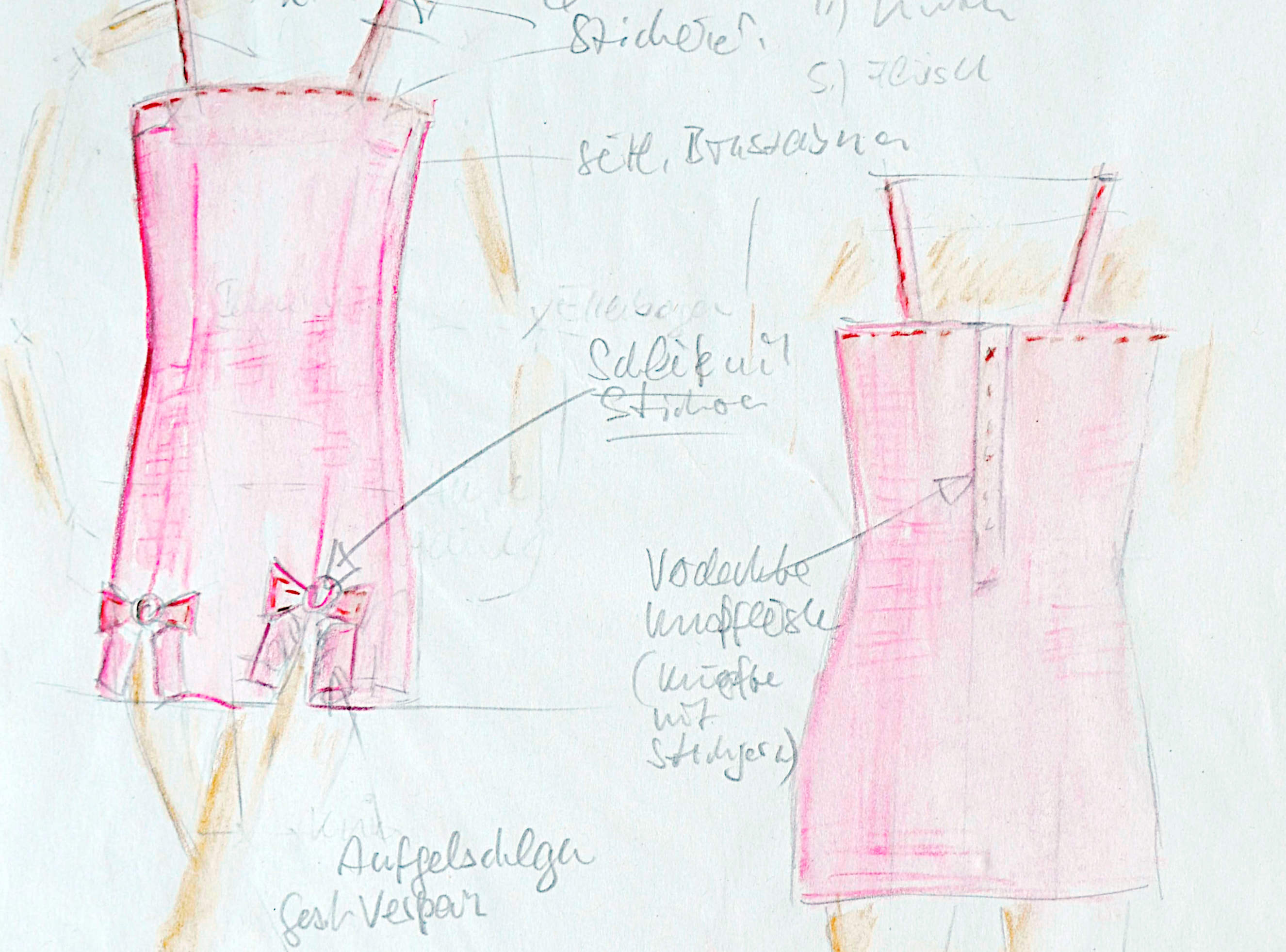 Cocktailkleid aus Leinen